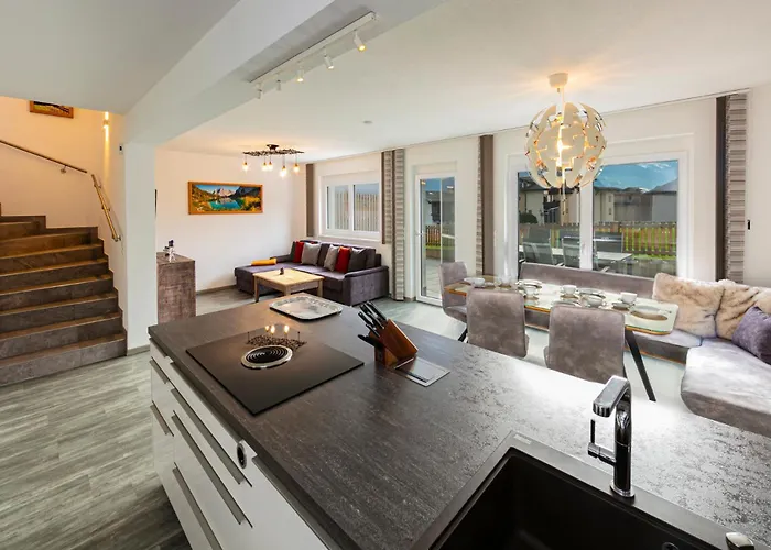 Hébergement de vacances H19 - Modernes 145qm, 3sz, Wellnessbereich Mit Sauna Und Dachterrasse Mit Panoramablick, Kuehlen Und Heizen Mit Geothermie Fügen